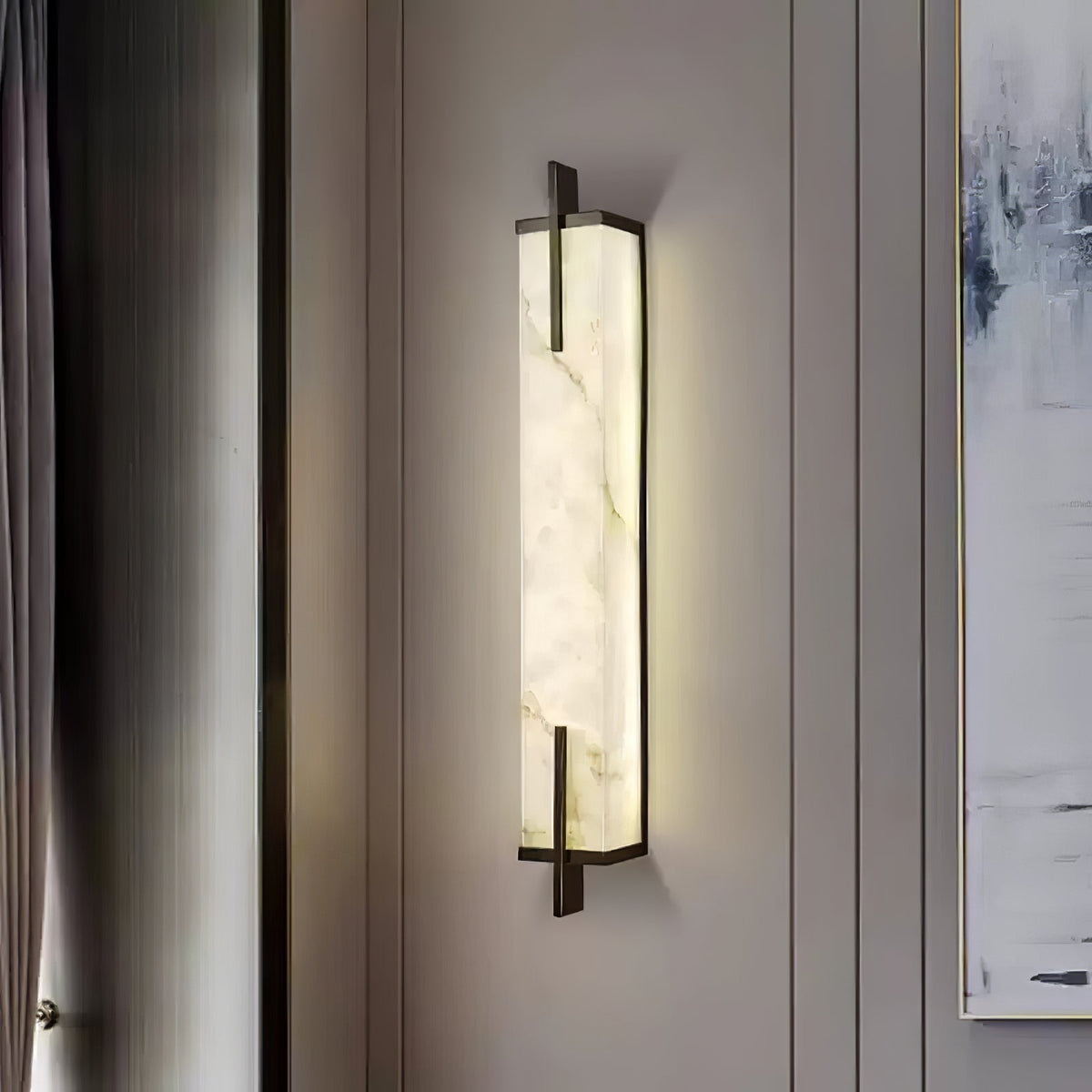 Calliope Alabaster Wall Sconce – detail 2