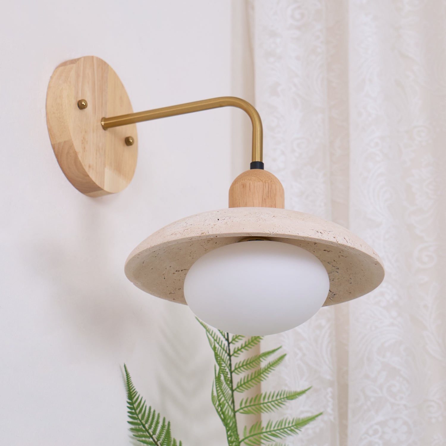 Beleraro Travertine Wall Light