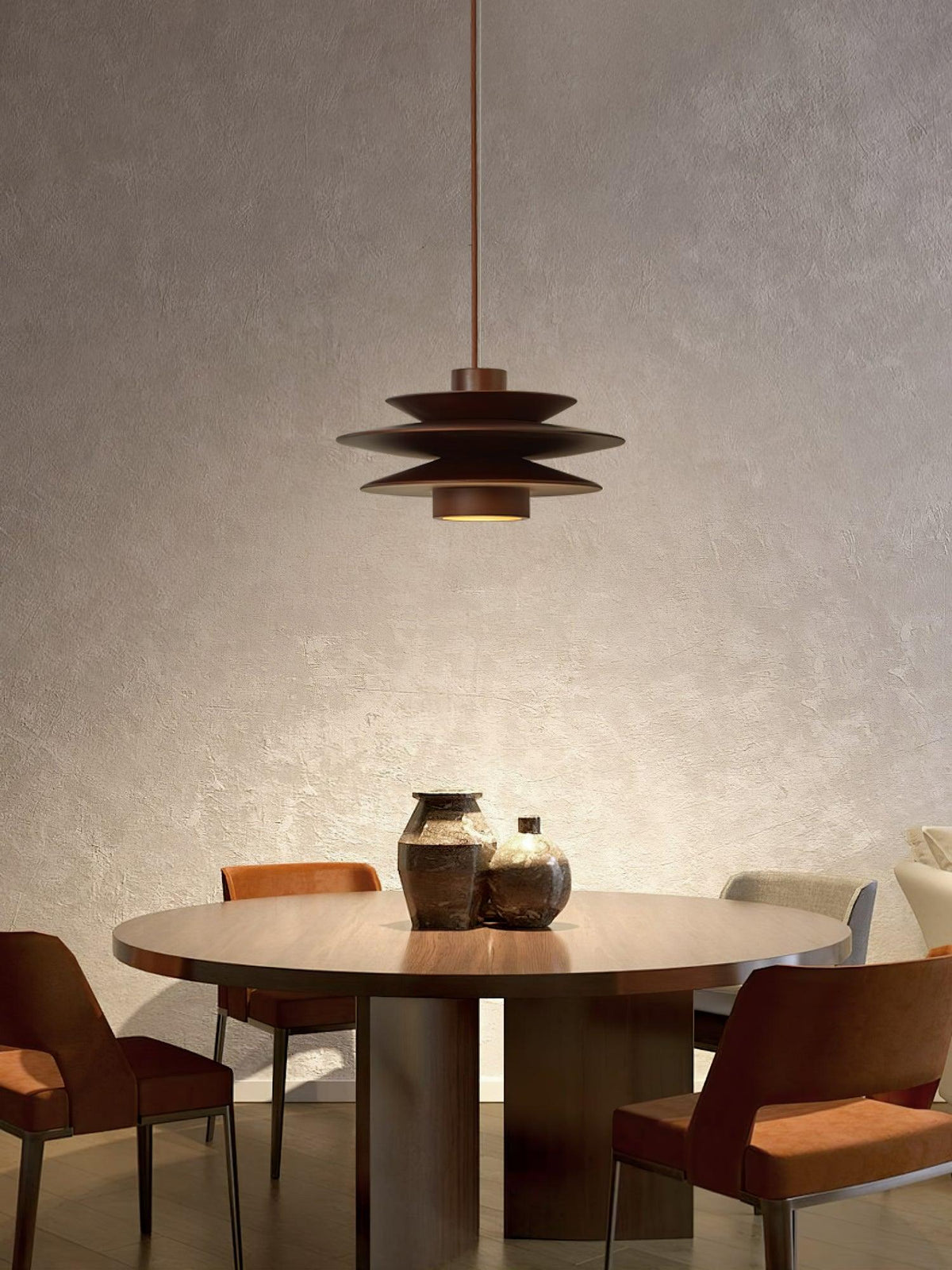 Cascade Wooden Disc Pendant Lamp – detail 12