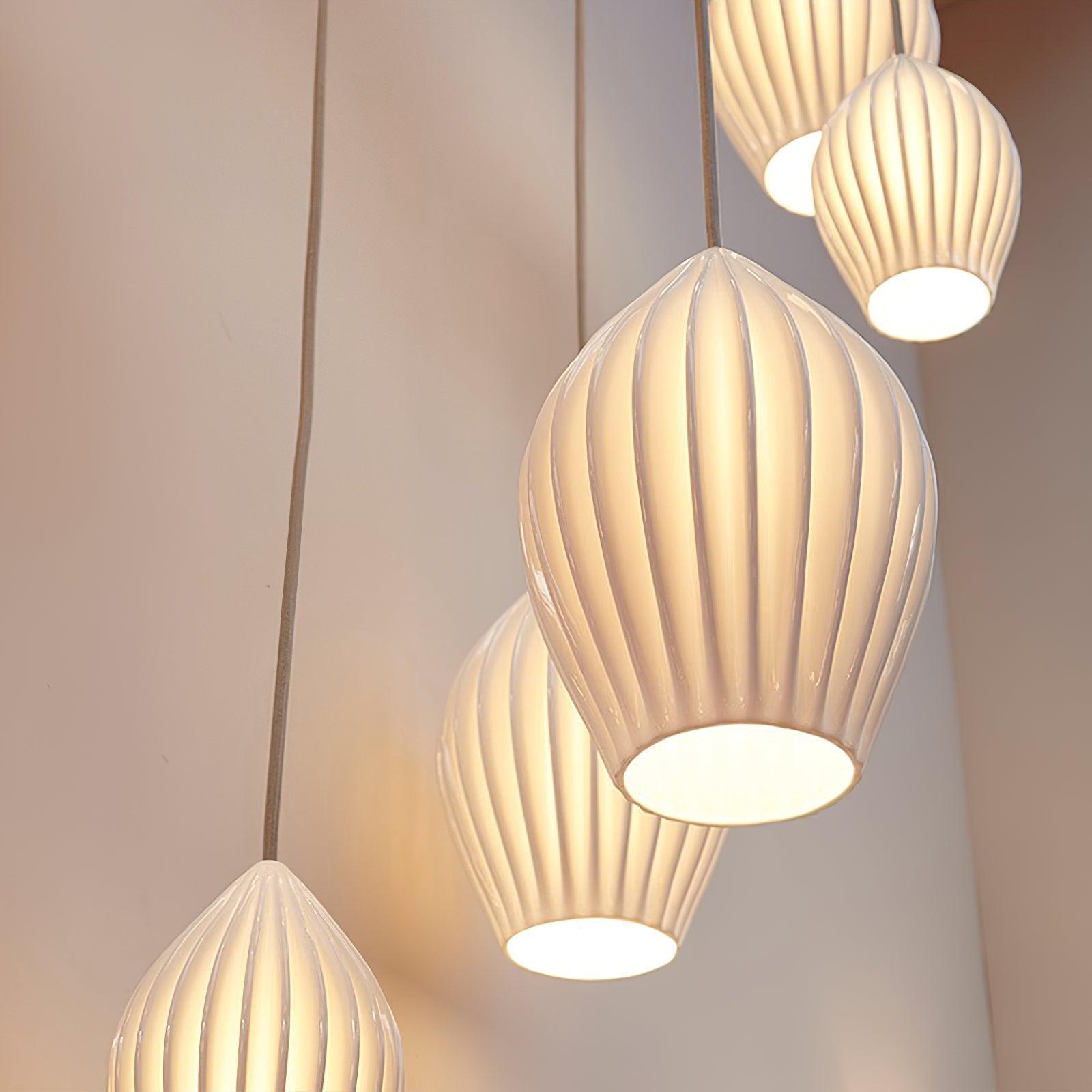 Adelvo Ribbed Pendant Light