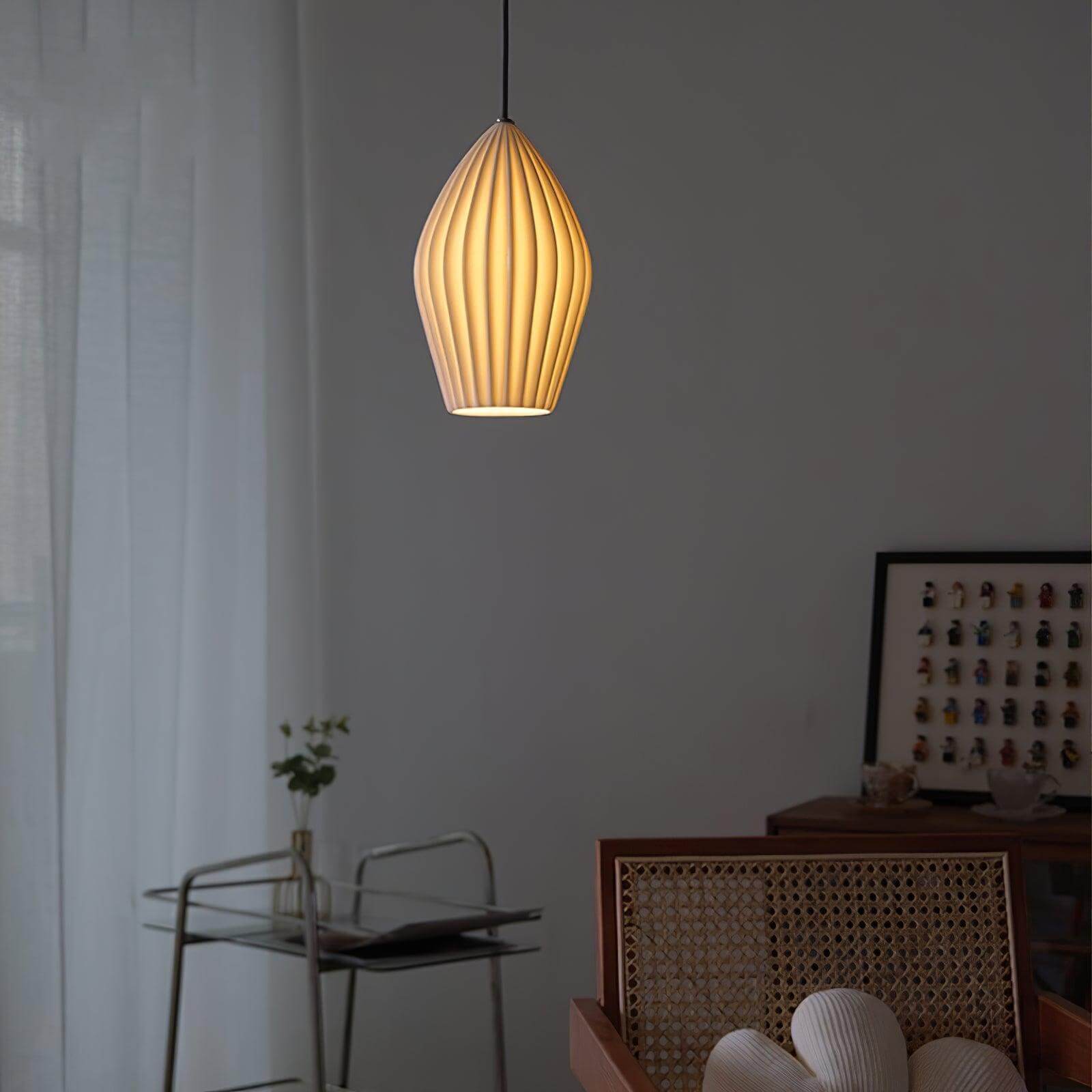 Adelvo Ribbed Pendant Light