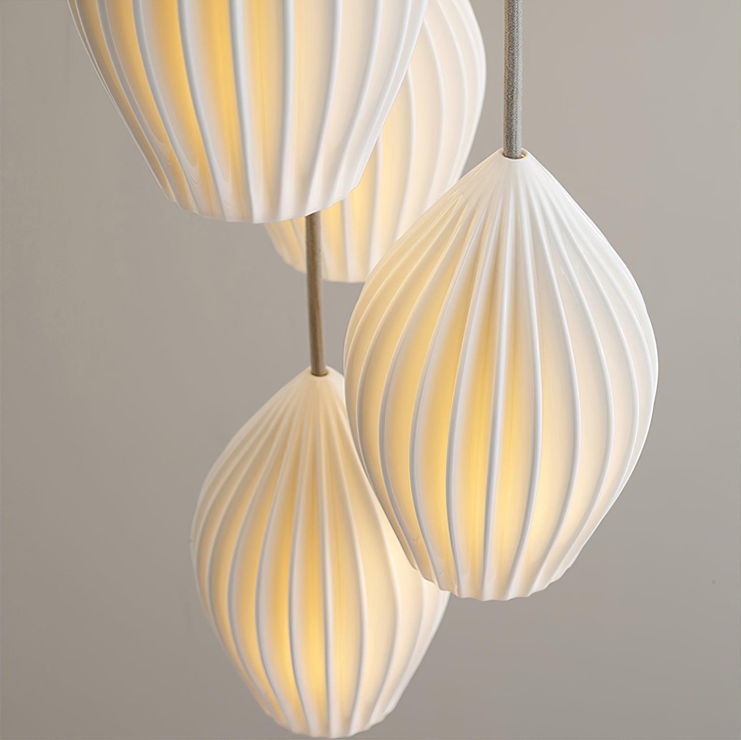 Adelvo Ribbed Pendant Light