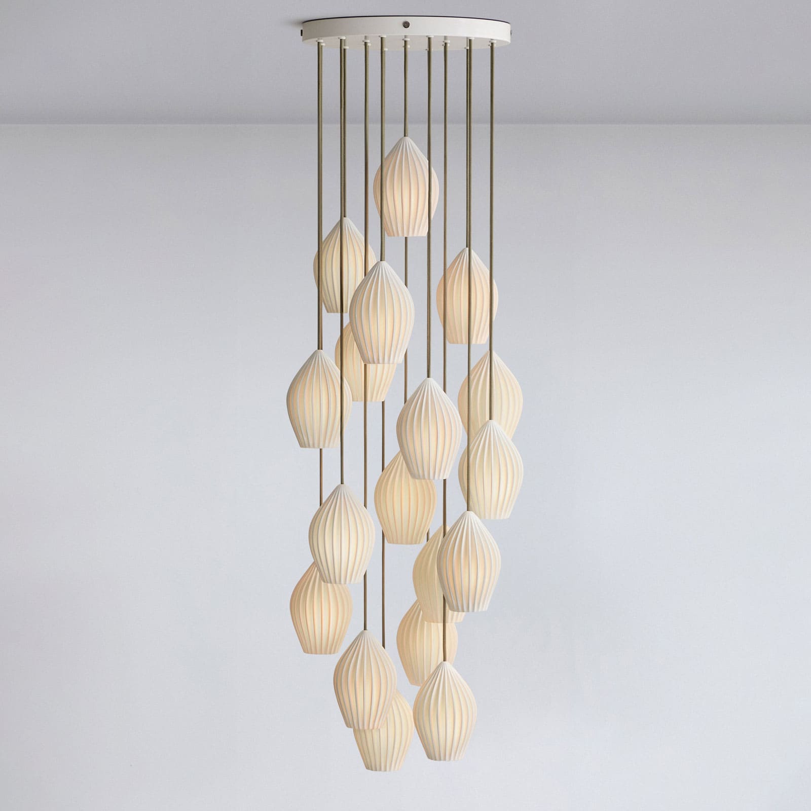 Adelvo Ribbed Pendant Light