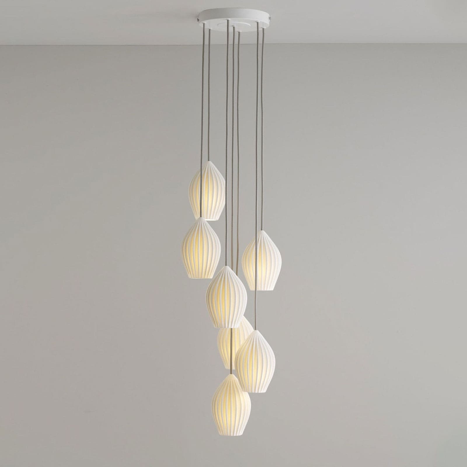 Adelvo Ribbed Pendant Light