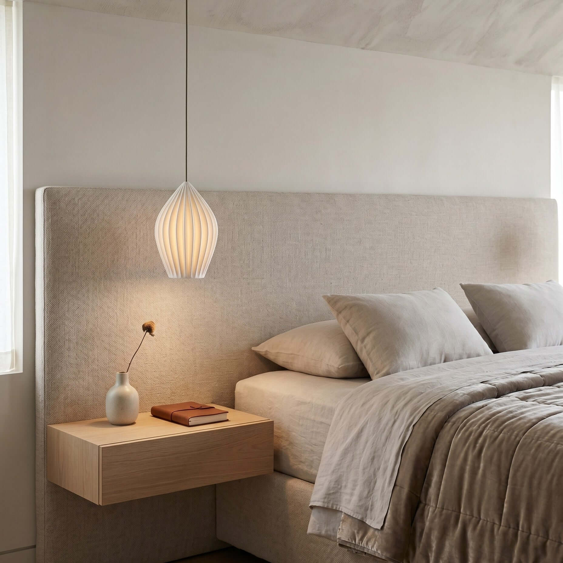 Adelvo Ribbed Pendant Light