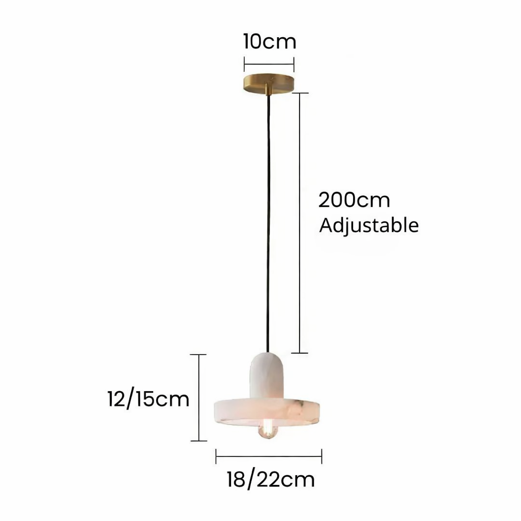 Messo Alabaster Pendant Light