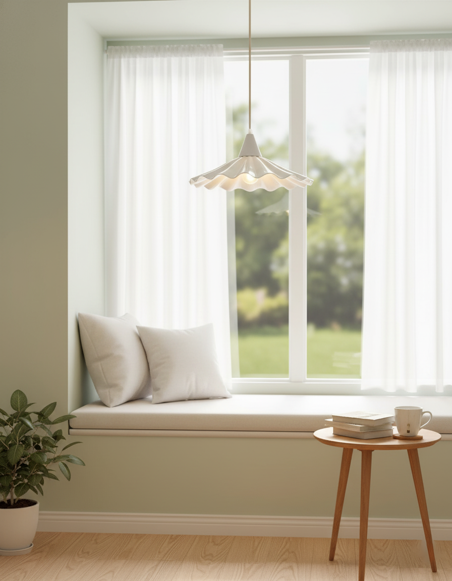 Fevi Ribbed Pendant Light
