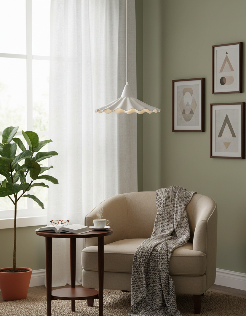 Fevi Ribbed Pendant Light