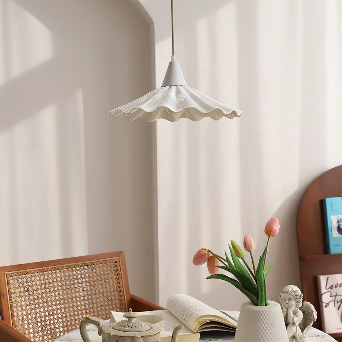 Fevi Ribbed Pendant Light