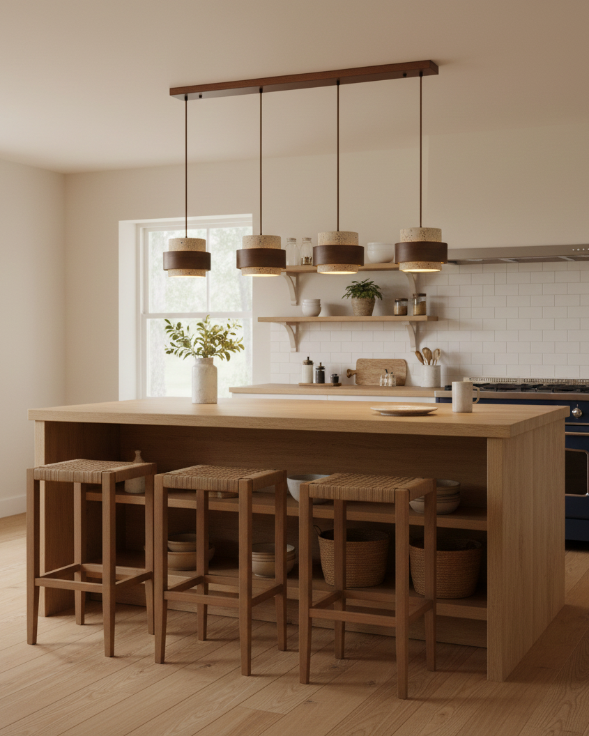 Tibavo Cylindrical Pendant Light