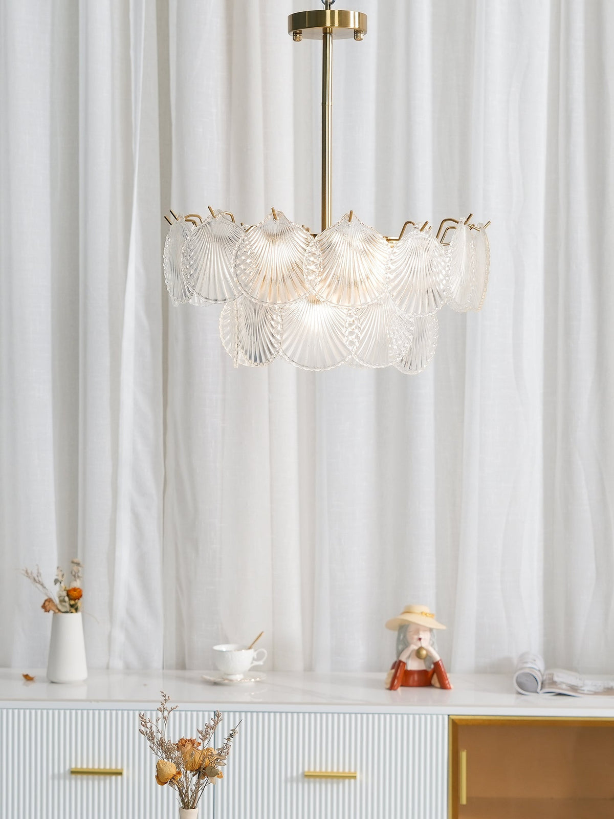 Shell Glass Chandelier – detail 14