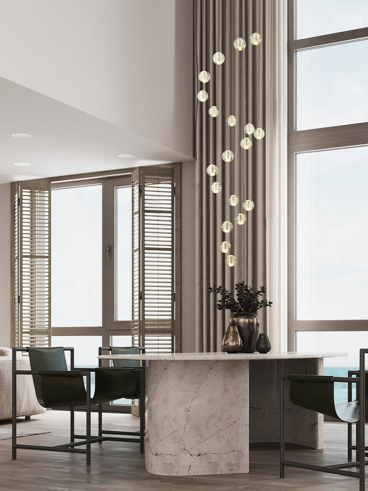 Crystal Bubbles Balls Pendant Lamp – detail 11