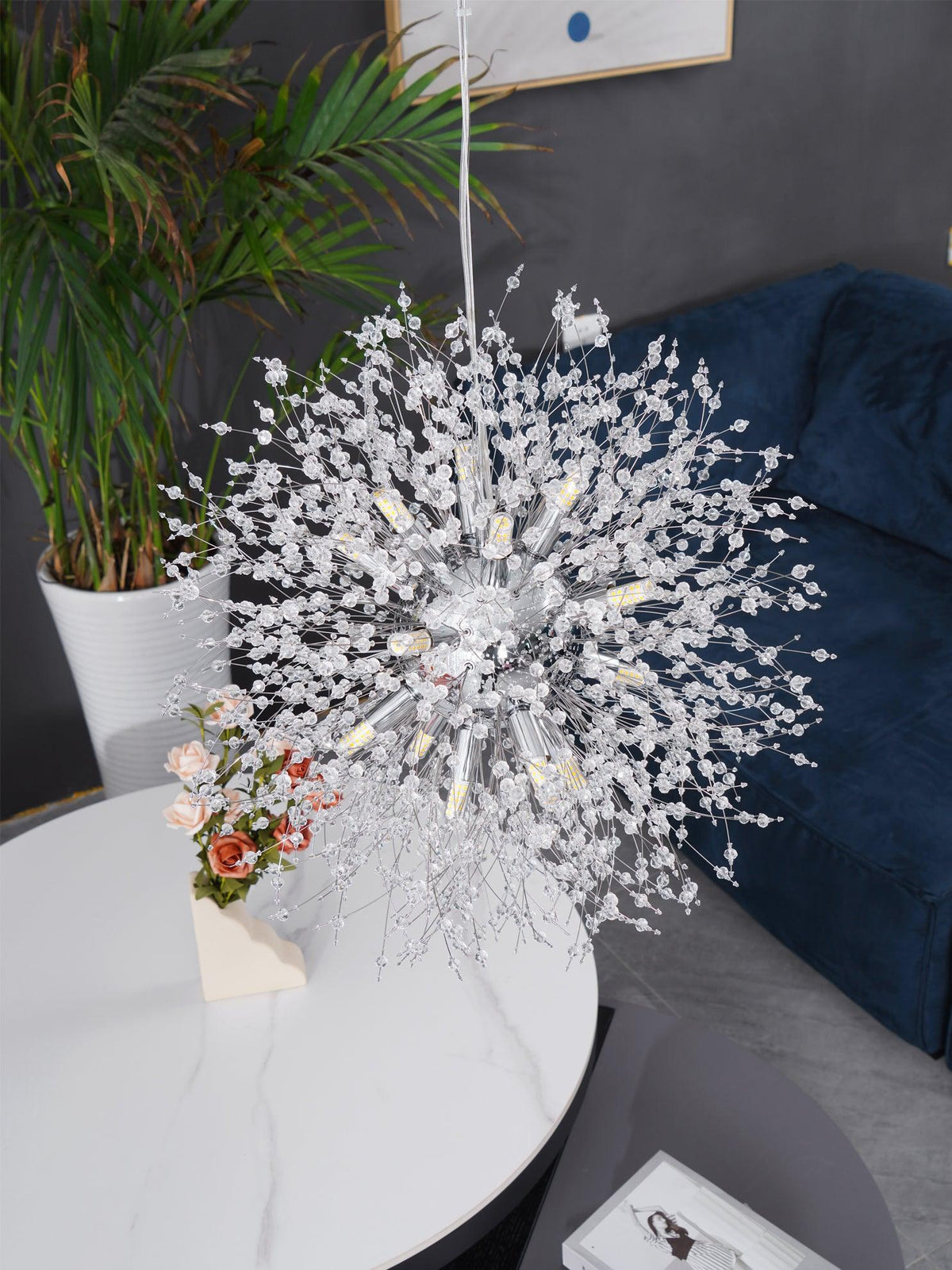 Crystal Dandelion Chandelier – detail 22