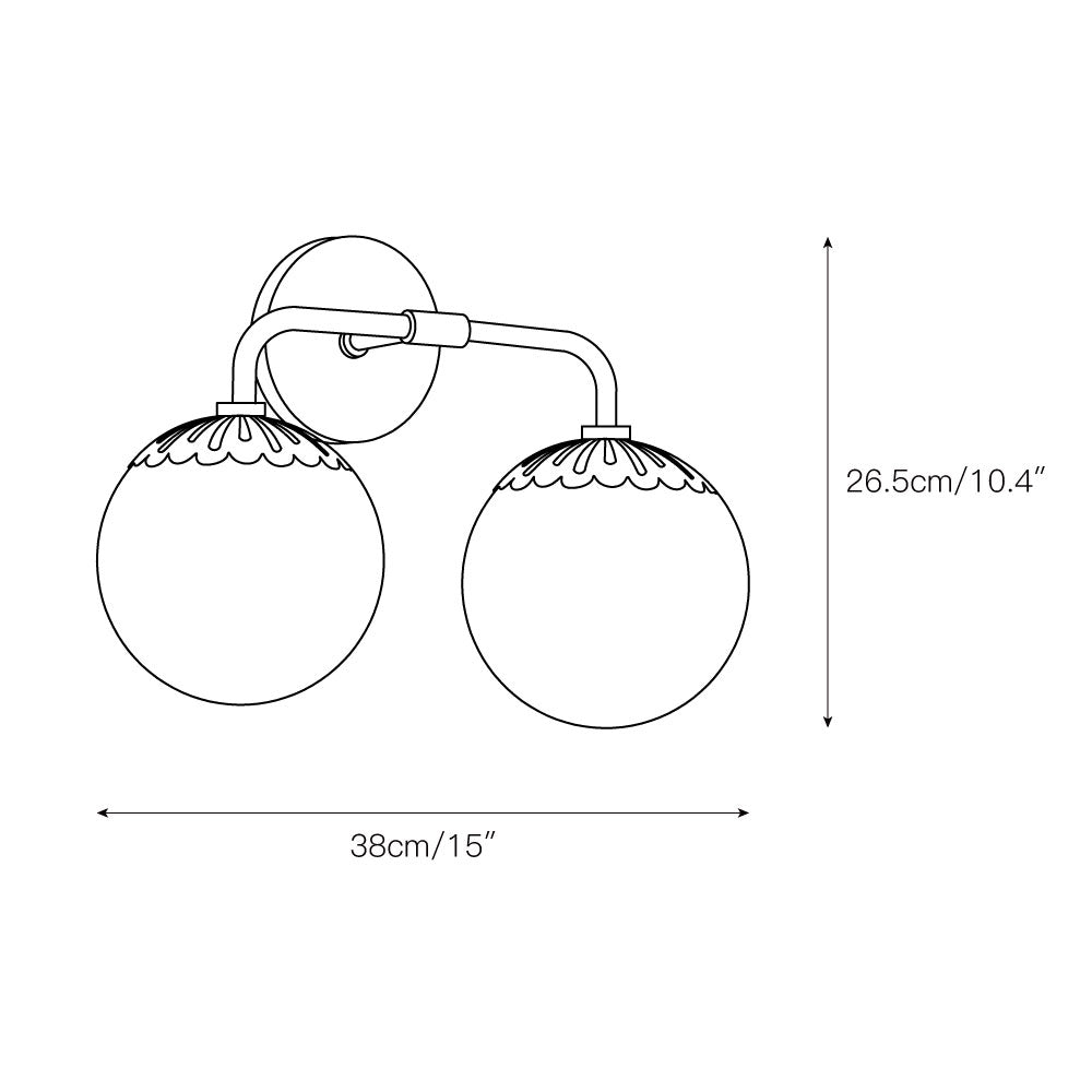 Alverello Globe Wall Light
