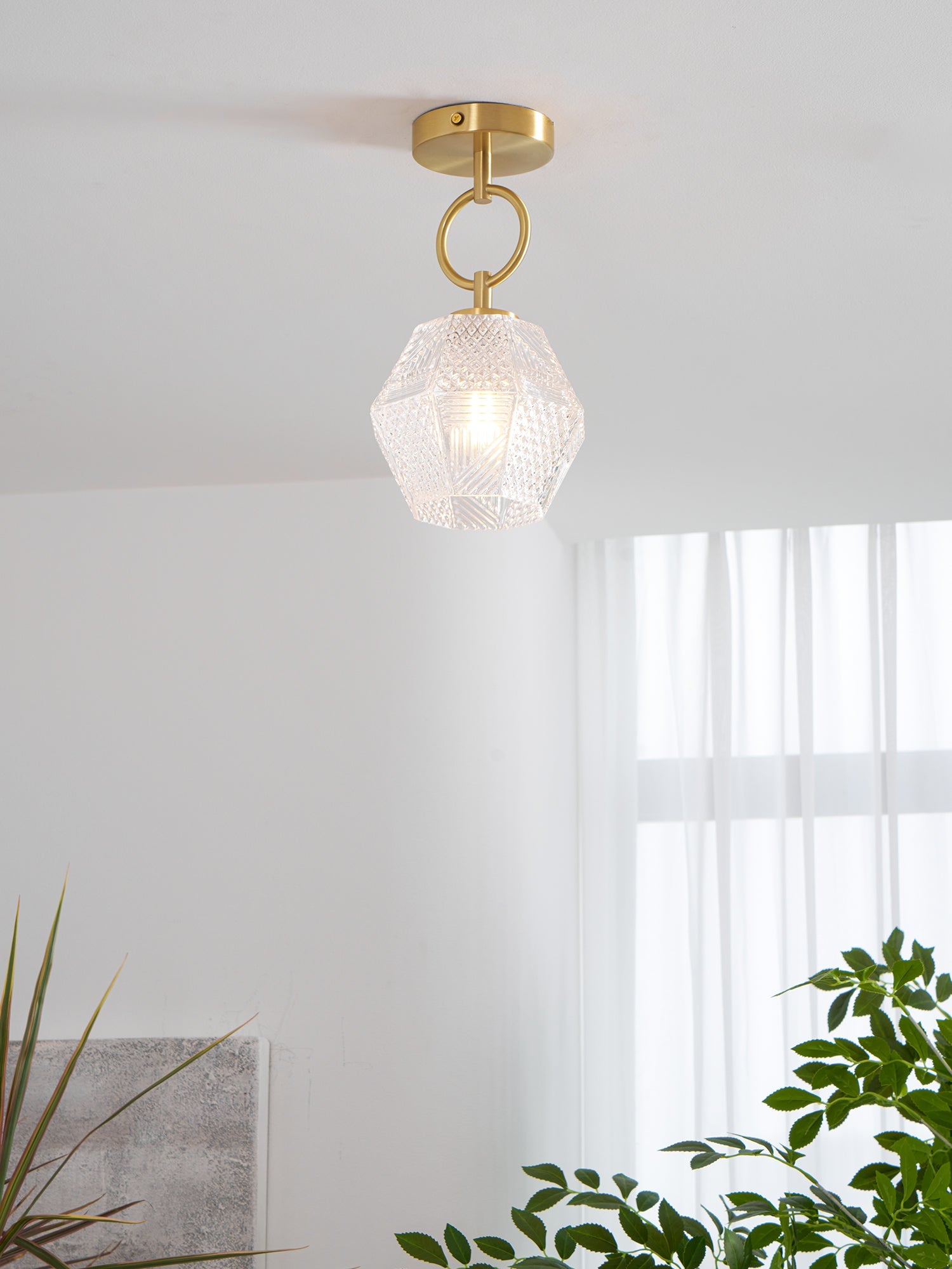 Aralilian Art Deco Ceiling Light