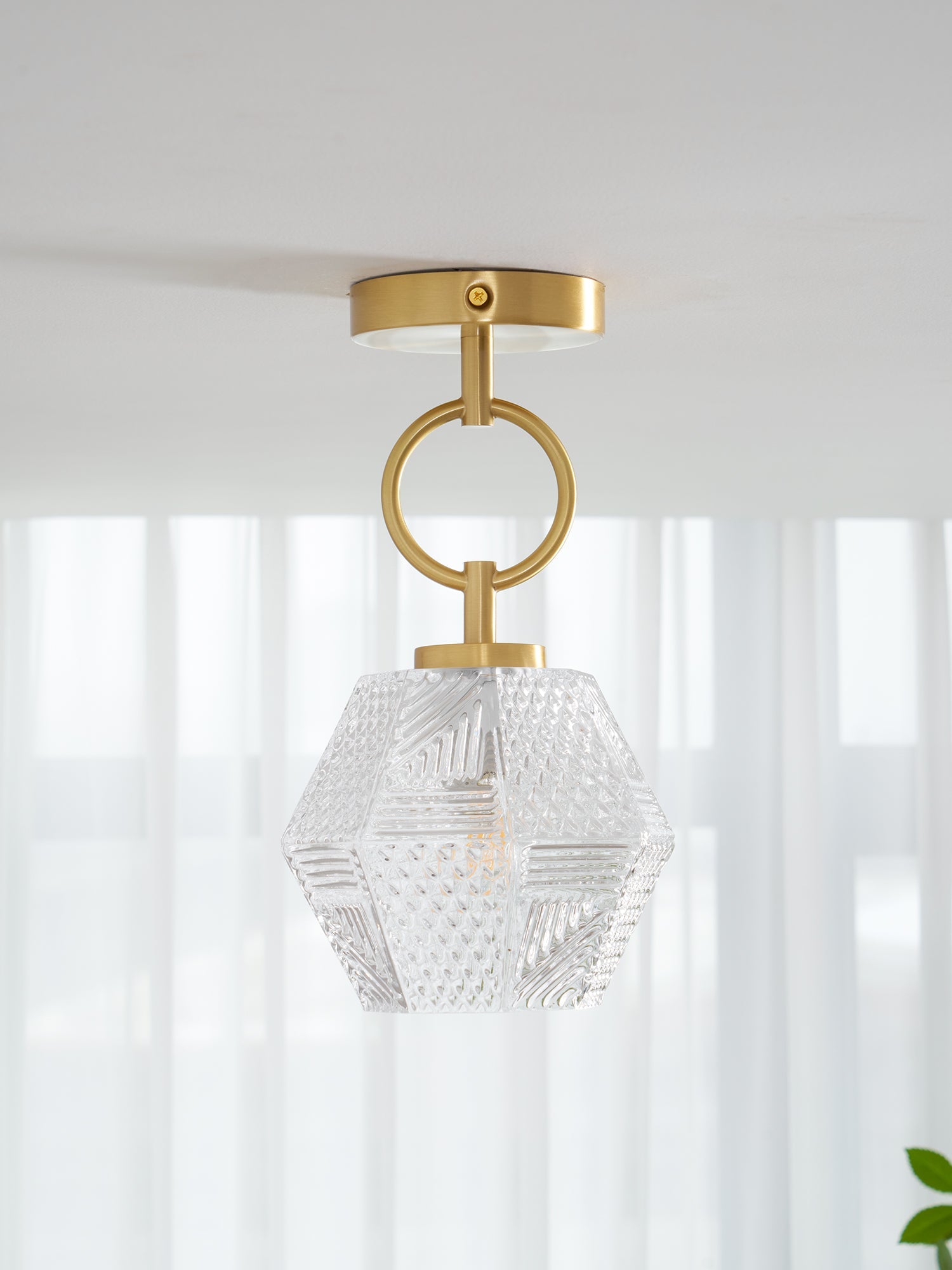 Aralilian Art Deco Ceiling Light