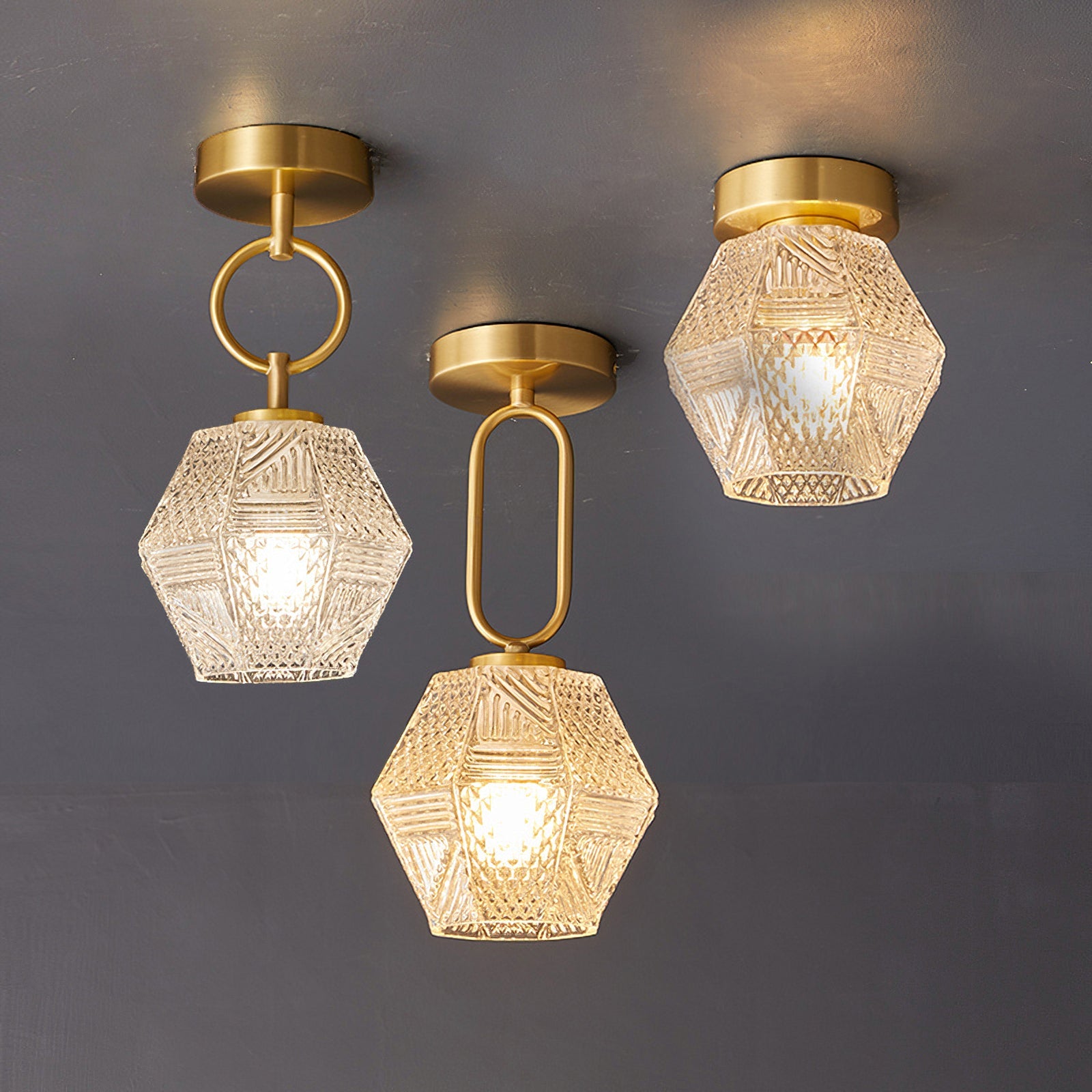 Aralilian Art Deco Ceiling Light