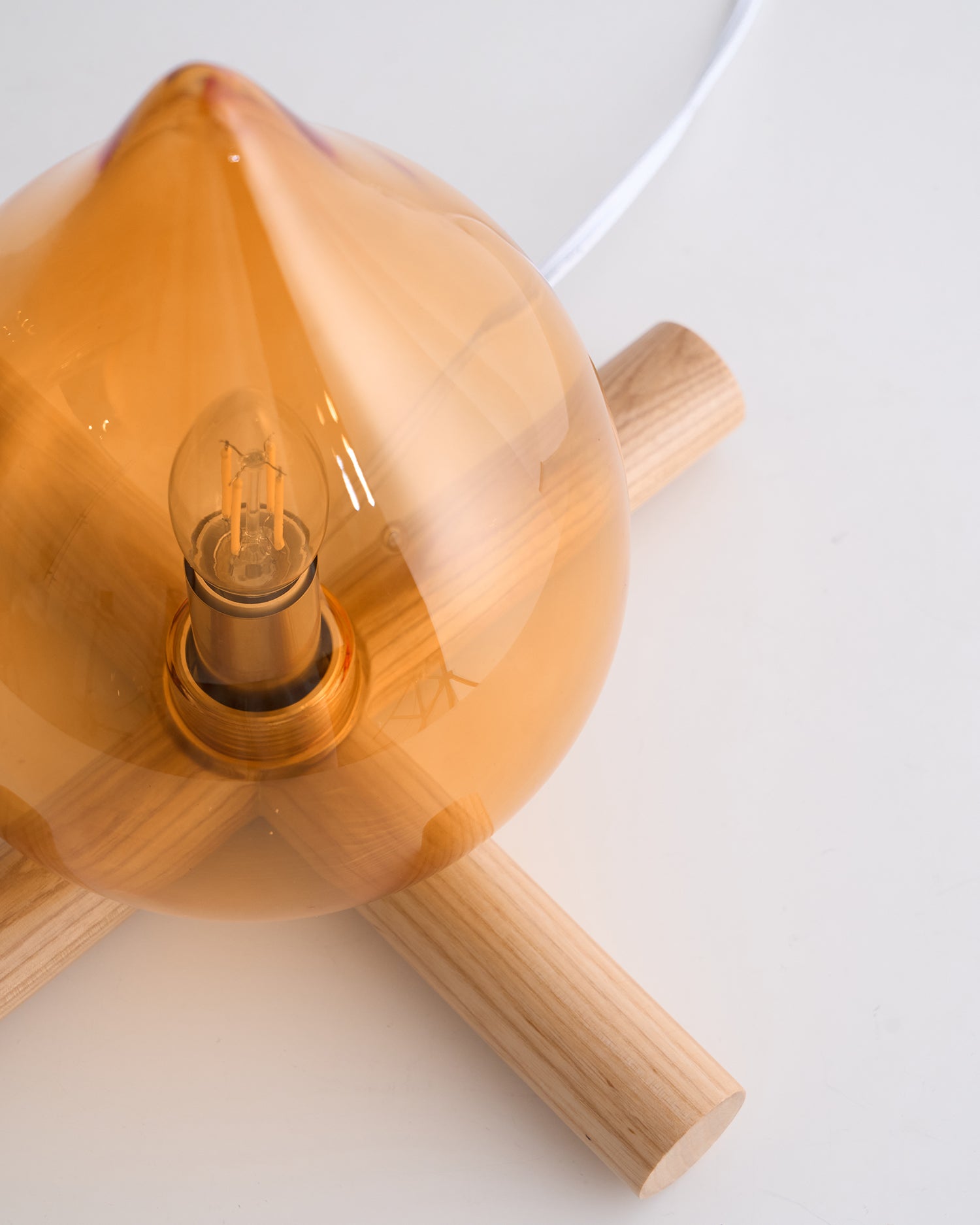 Wood Fire Table Lamp