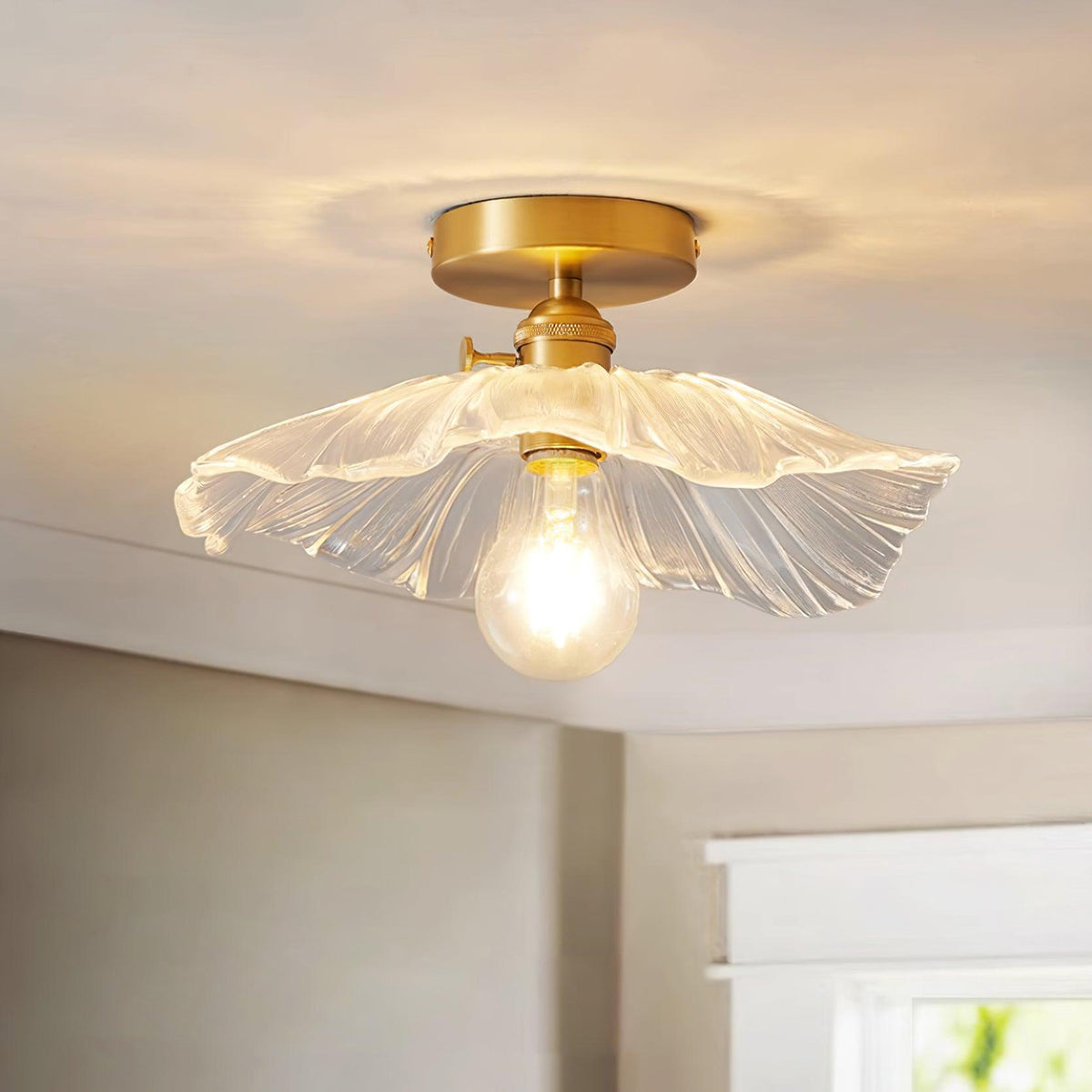 Flower Glass Ceiling Light – detail 3