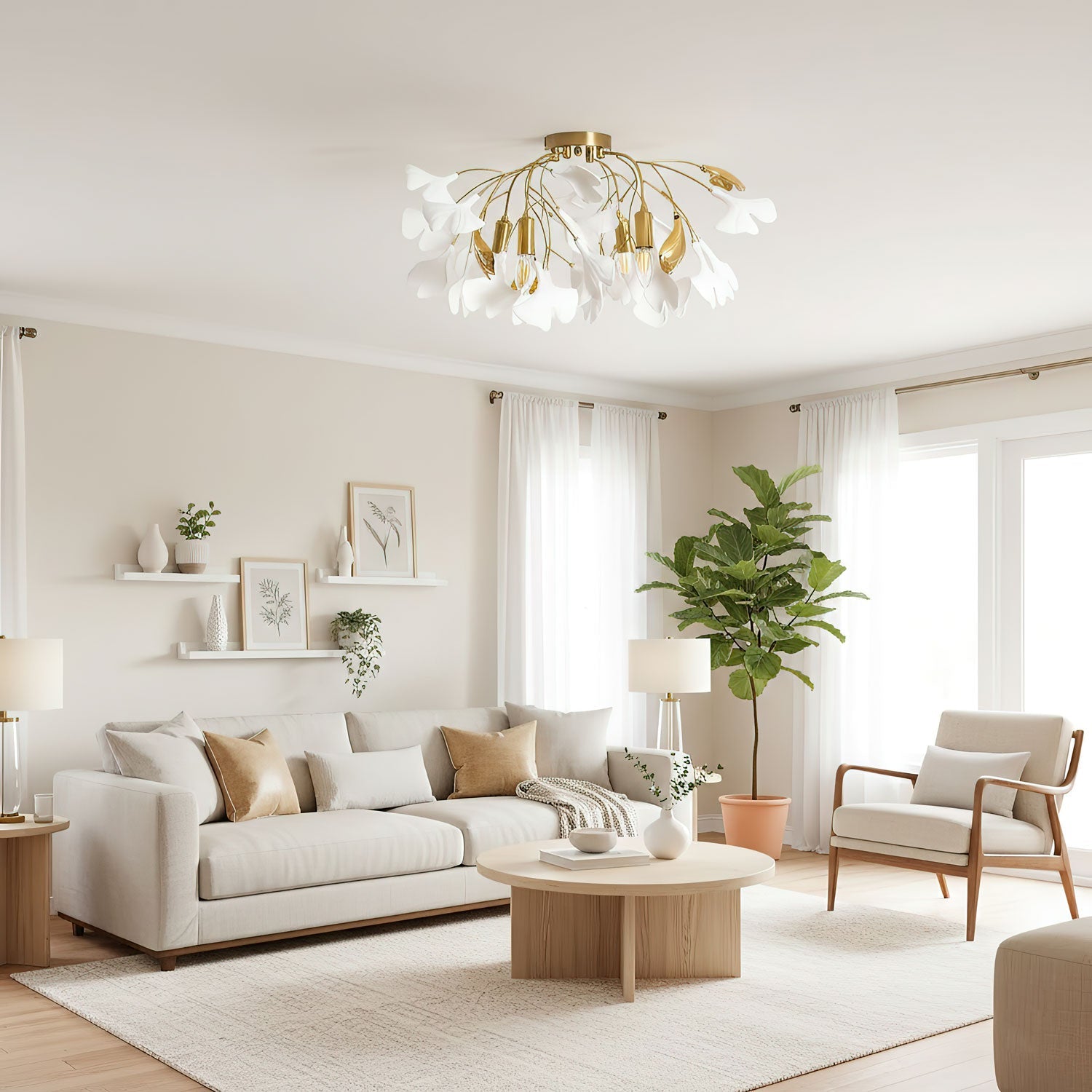 Rillon Ginkgo Ceiling Light