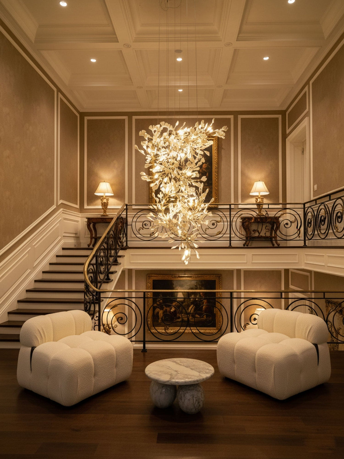 Gingko Vortex Chandelier – detail 13