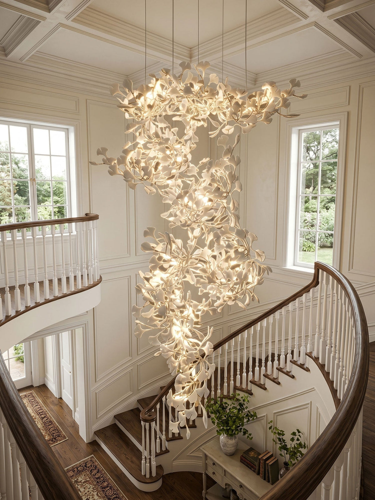 Gingko Vortex Chandelier – detail 4