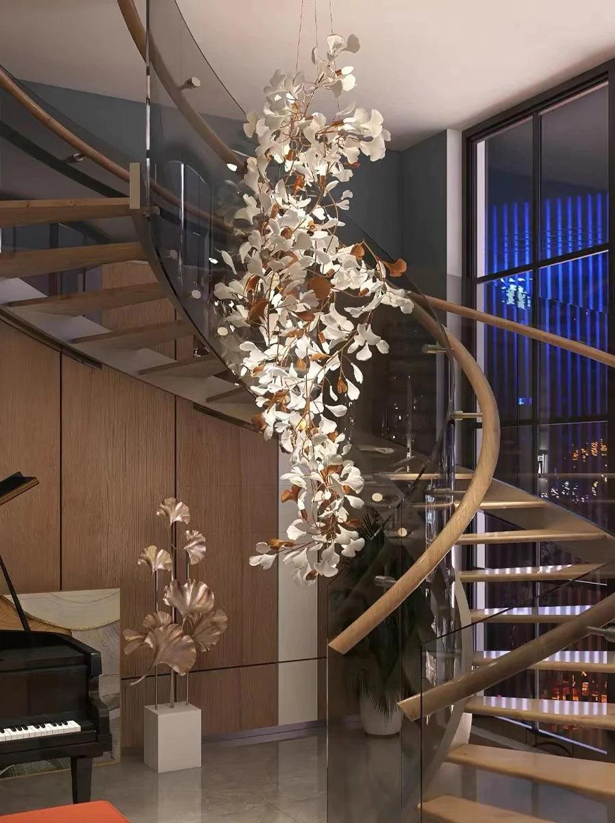 Gingko Vortex Chandelier – detail 35