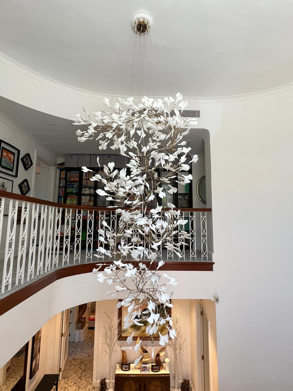 Gingko Vortex Chandelier – detail 29
