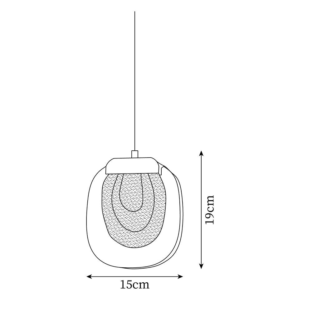 Glass Ripples Pendant Lamp – detail 5