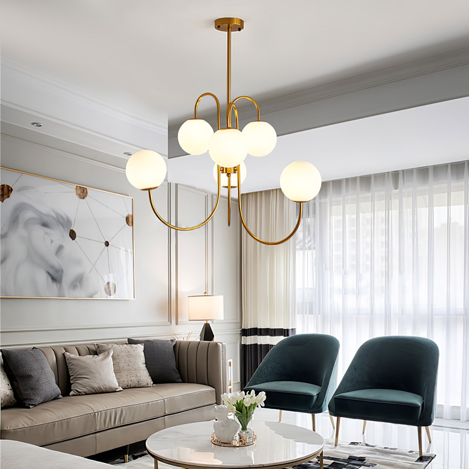 Lerobas Globe Chandelier