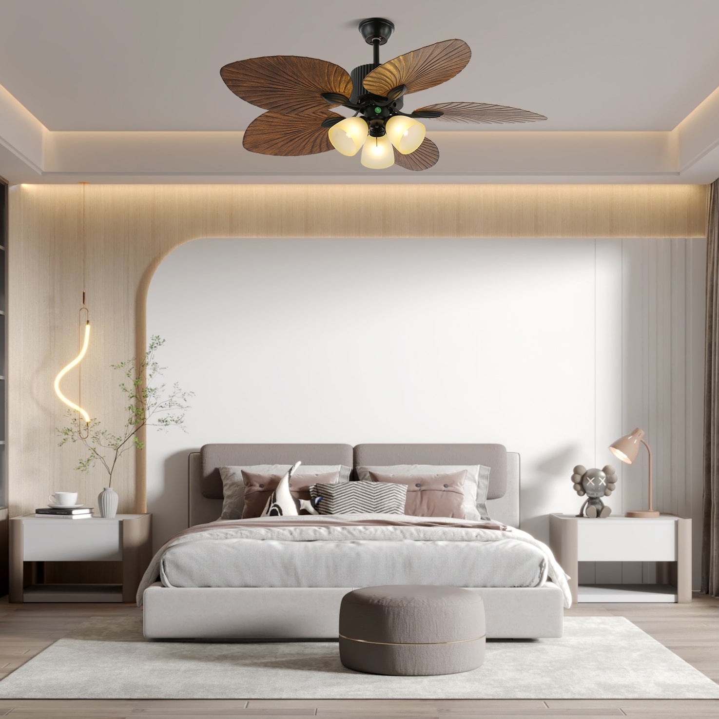Ronera Tropical Ceiling Fan Light