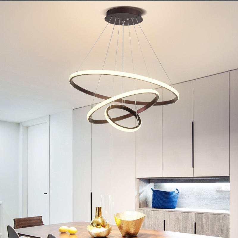Loora Triple Circle Pendant Light