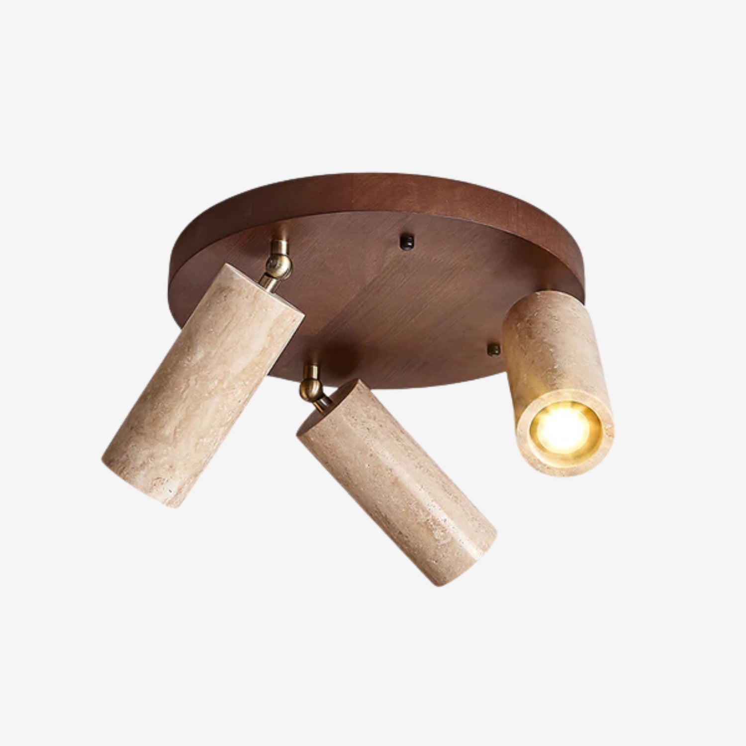 Quenelle Travertine Ceiling Light