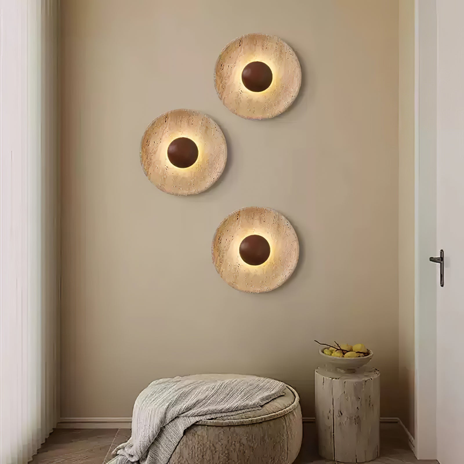Zoréla Travertine Wall Light