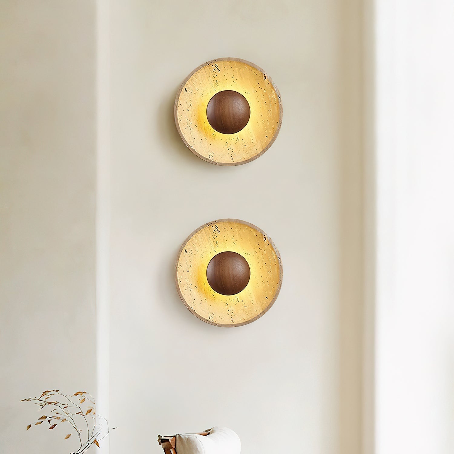 Zoréla Travertine Wall Light