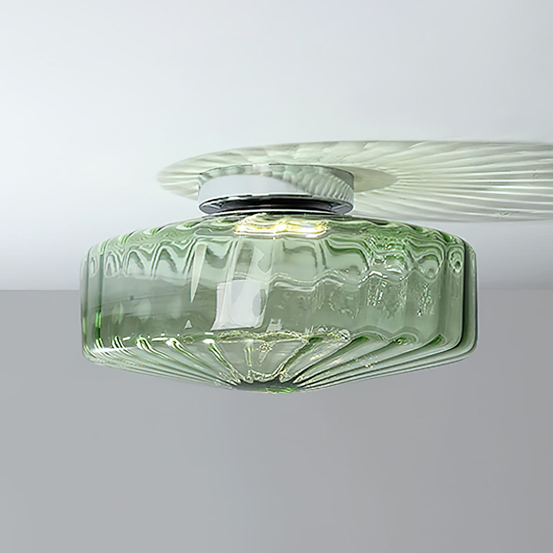 Banello Ribbed Ceiling Light