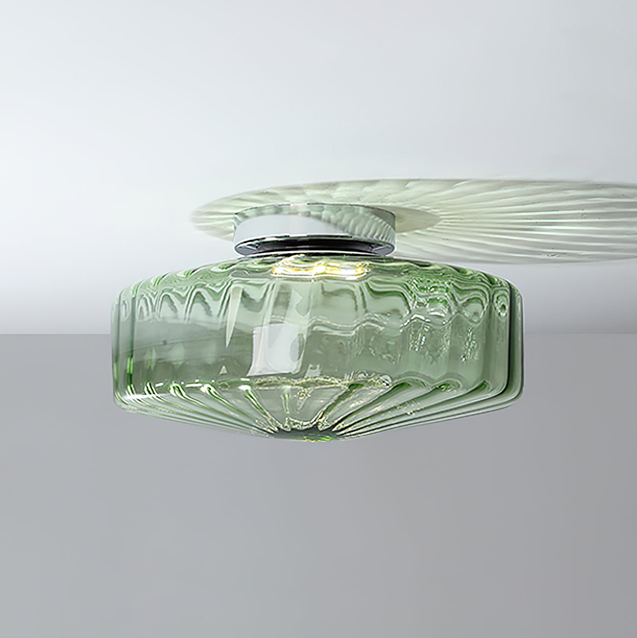 Banello Ribbed Ceiling Light
