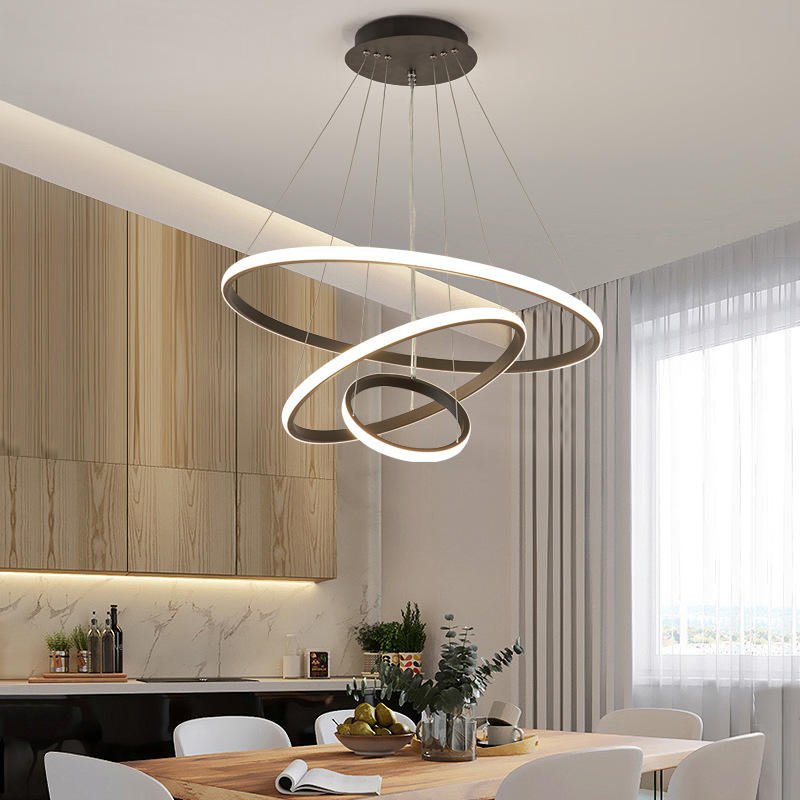Loora Triple Circle Pendant Light