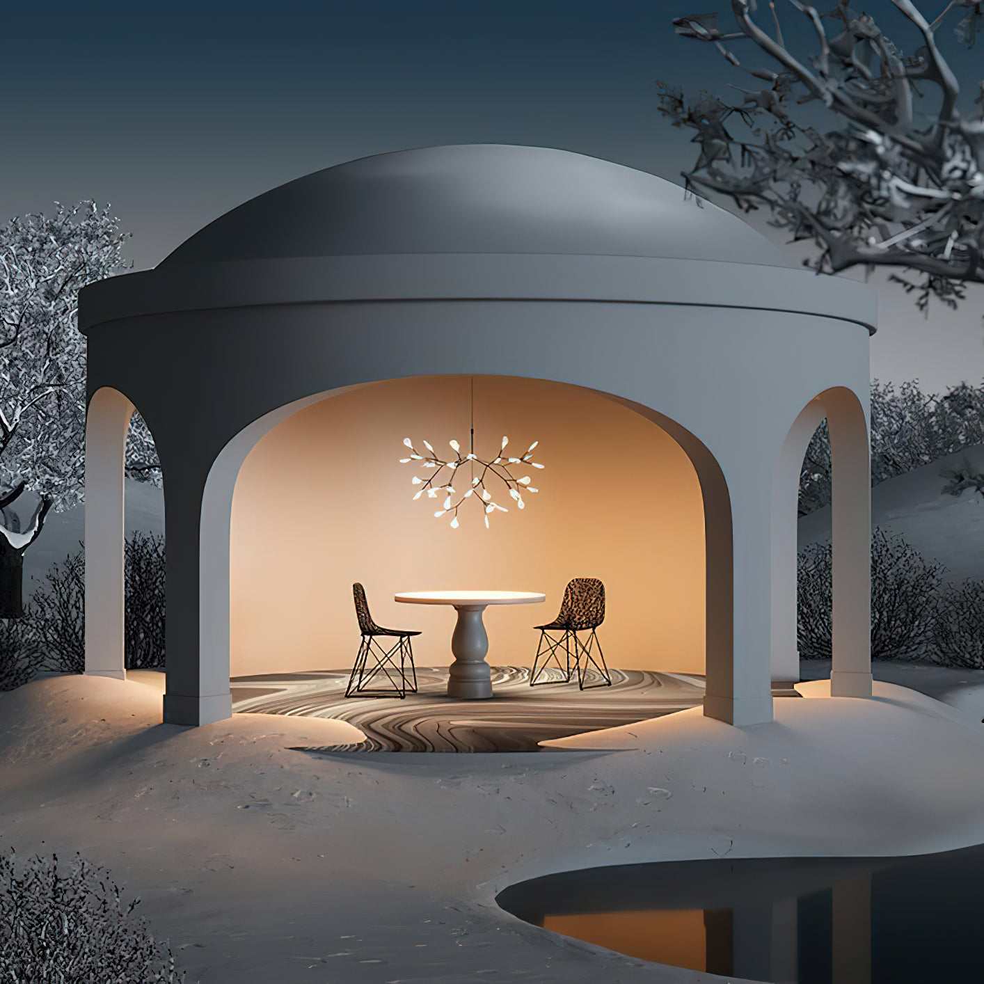 Alrosona Sculptural Chandelier