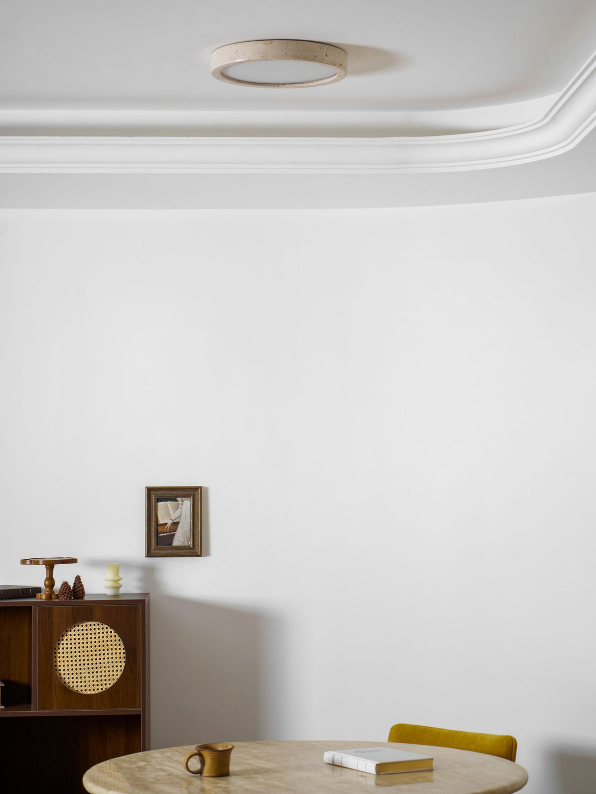 Horizon Travertine Ceiling Light – detail 12