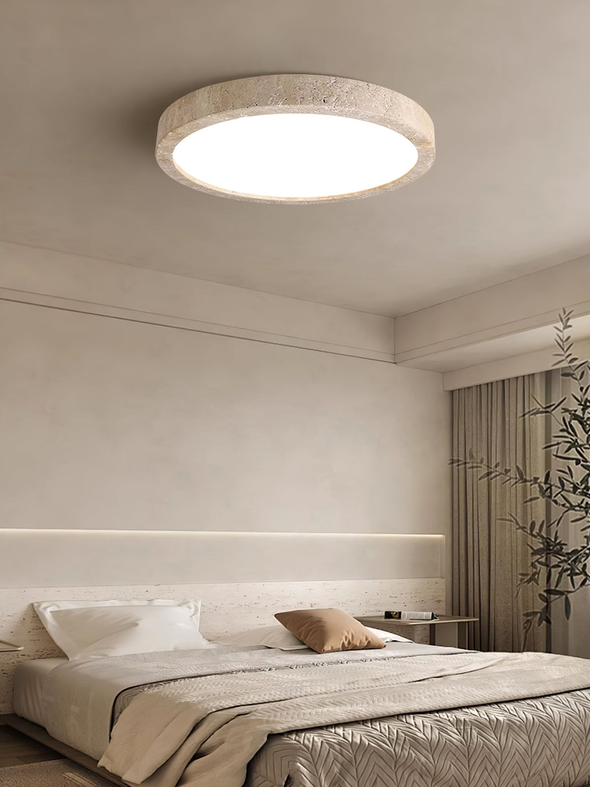 Horizon Travertine Ceiling Light – detail 9