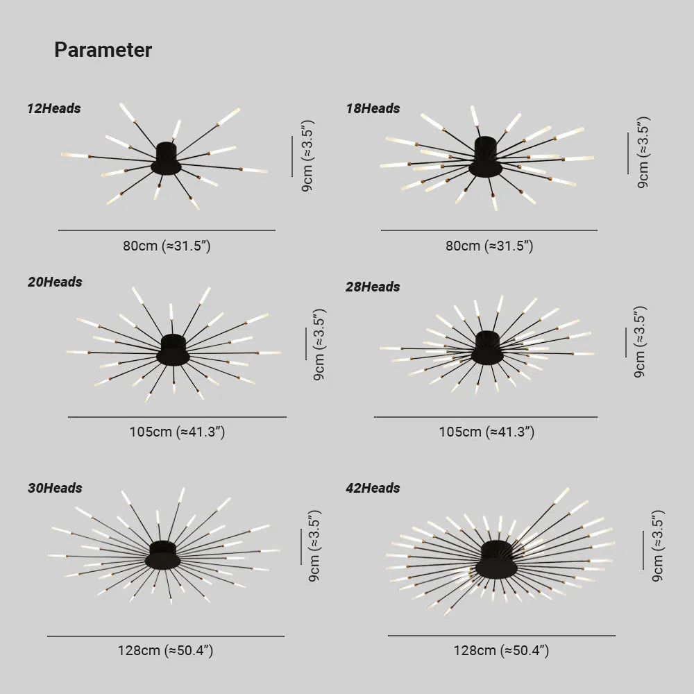 Arralessa Firework Ceiling Light