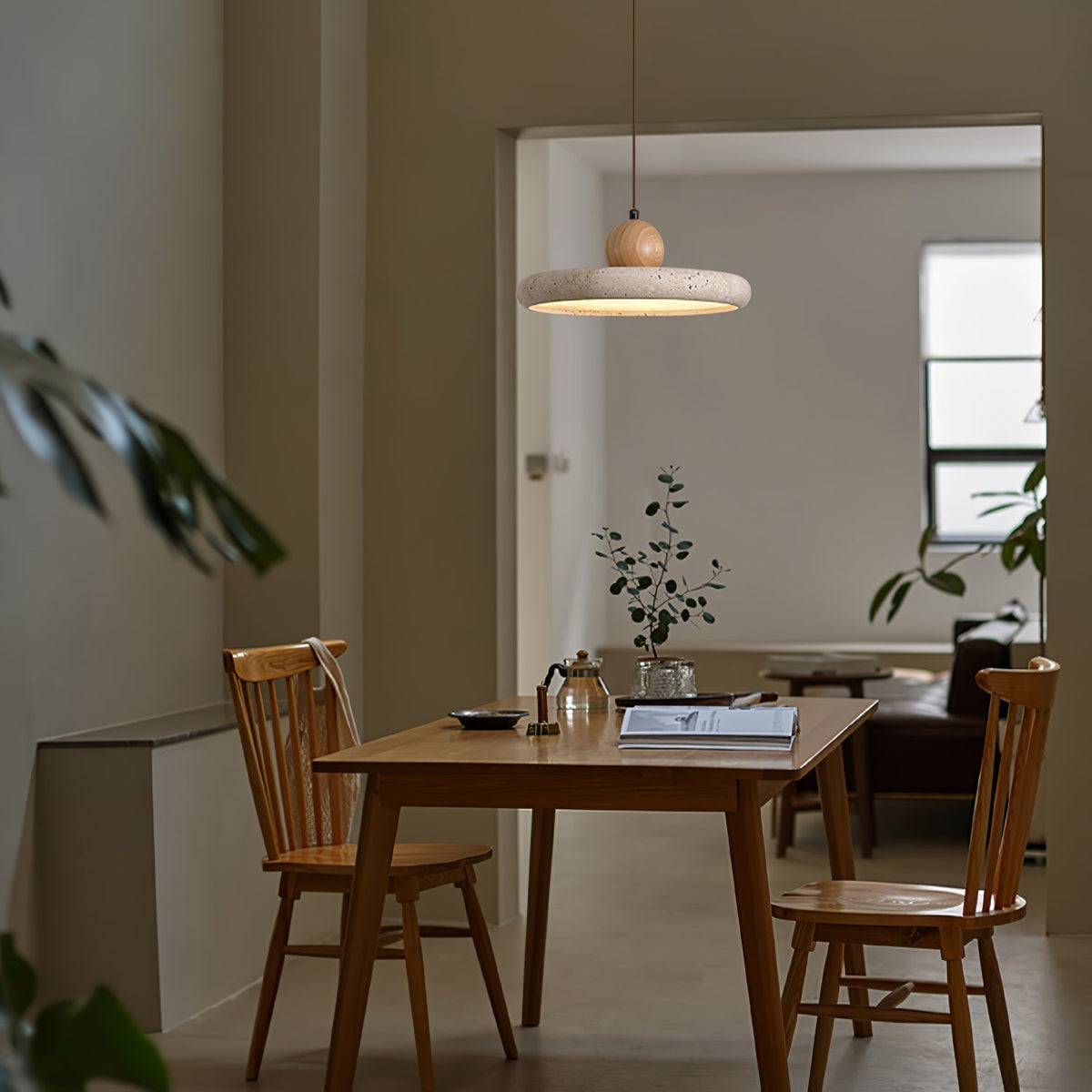 Lola Travertine Pendant Light – detail 12