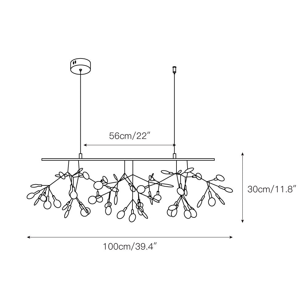 Alrosona Sculptural Chandelier