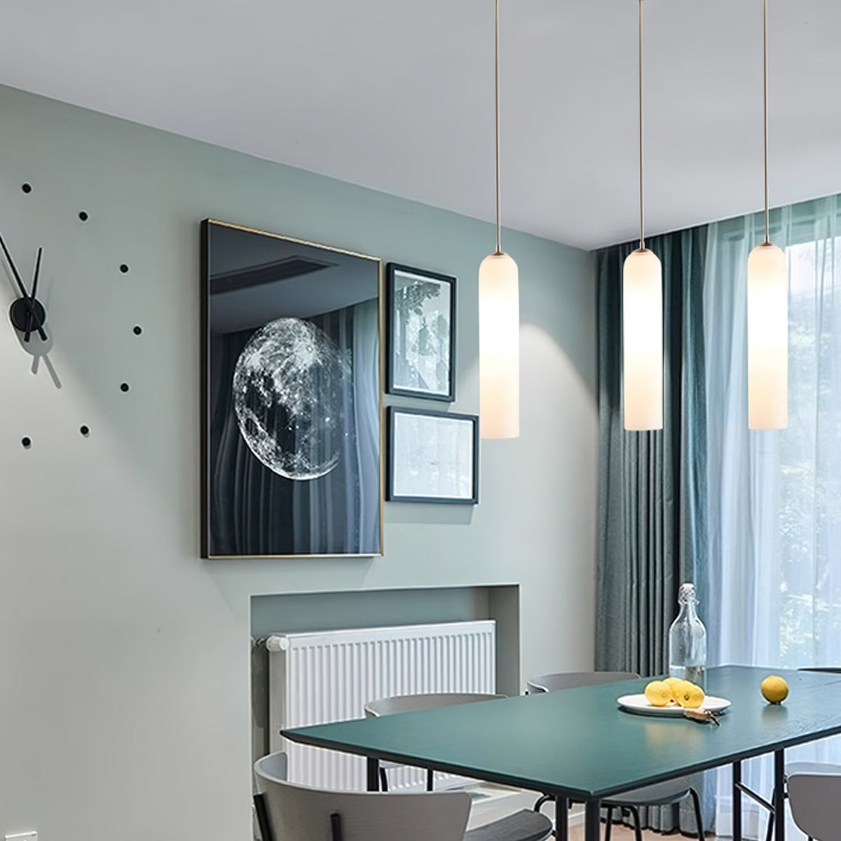 Long Tube Glass Pendant Light – detail 3