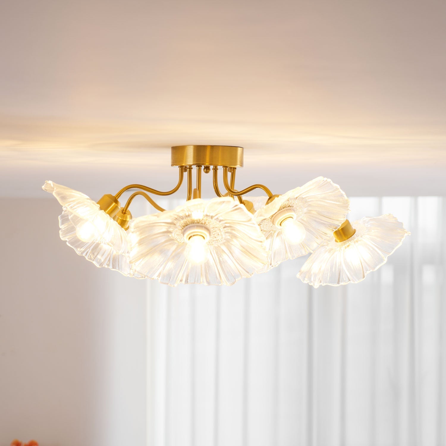 Leirova Lotus Leaf Ceiling Light