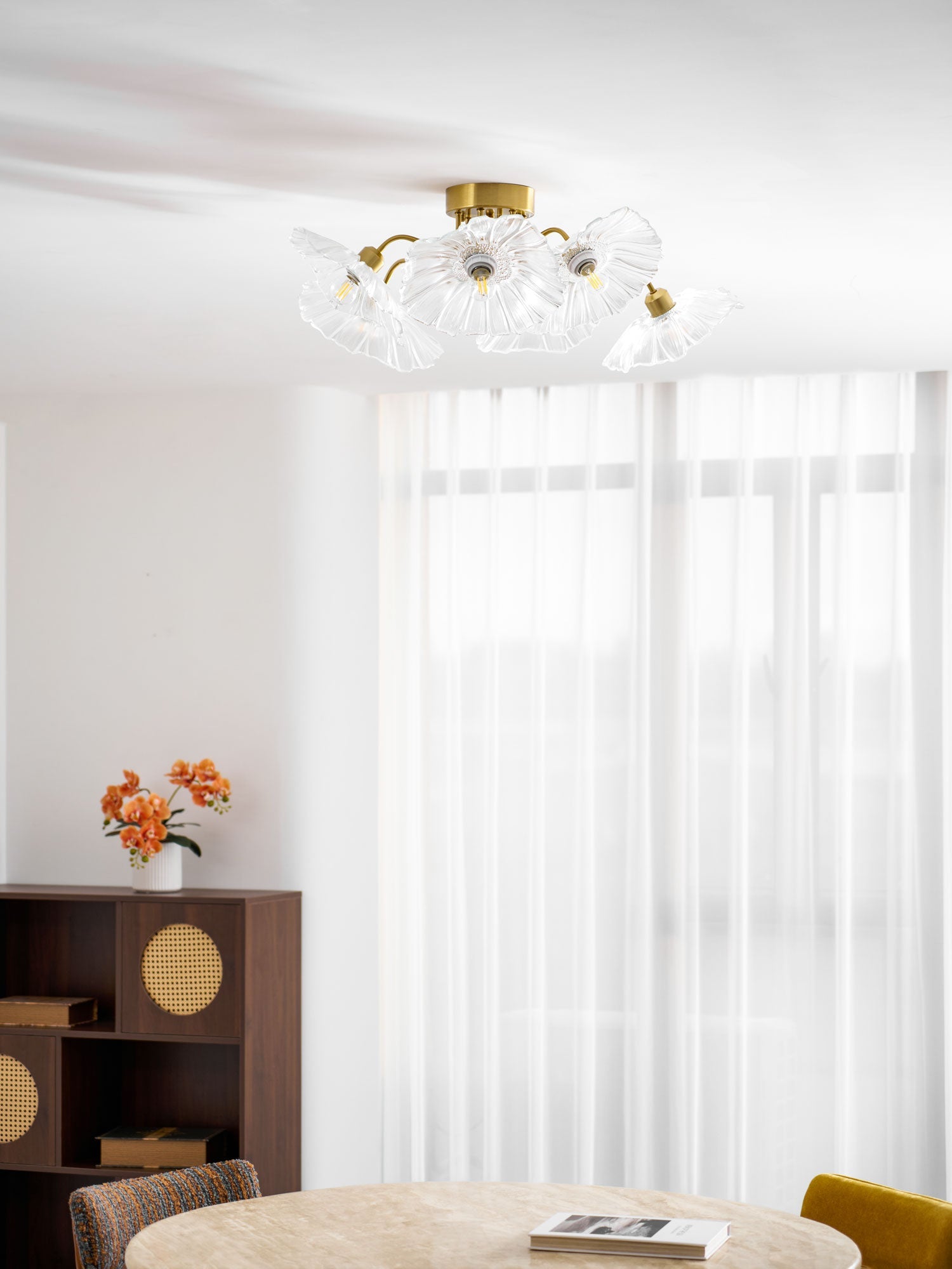 Leirova Lotus Leaf Ceiling Light