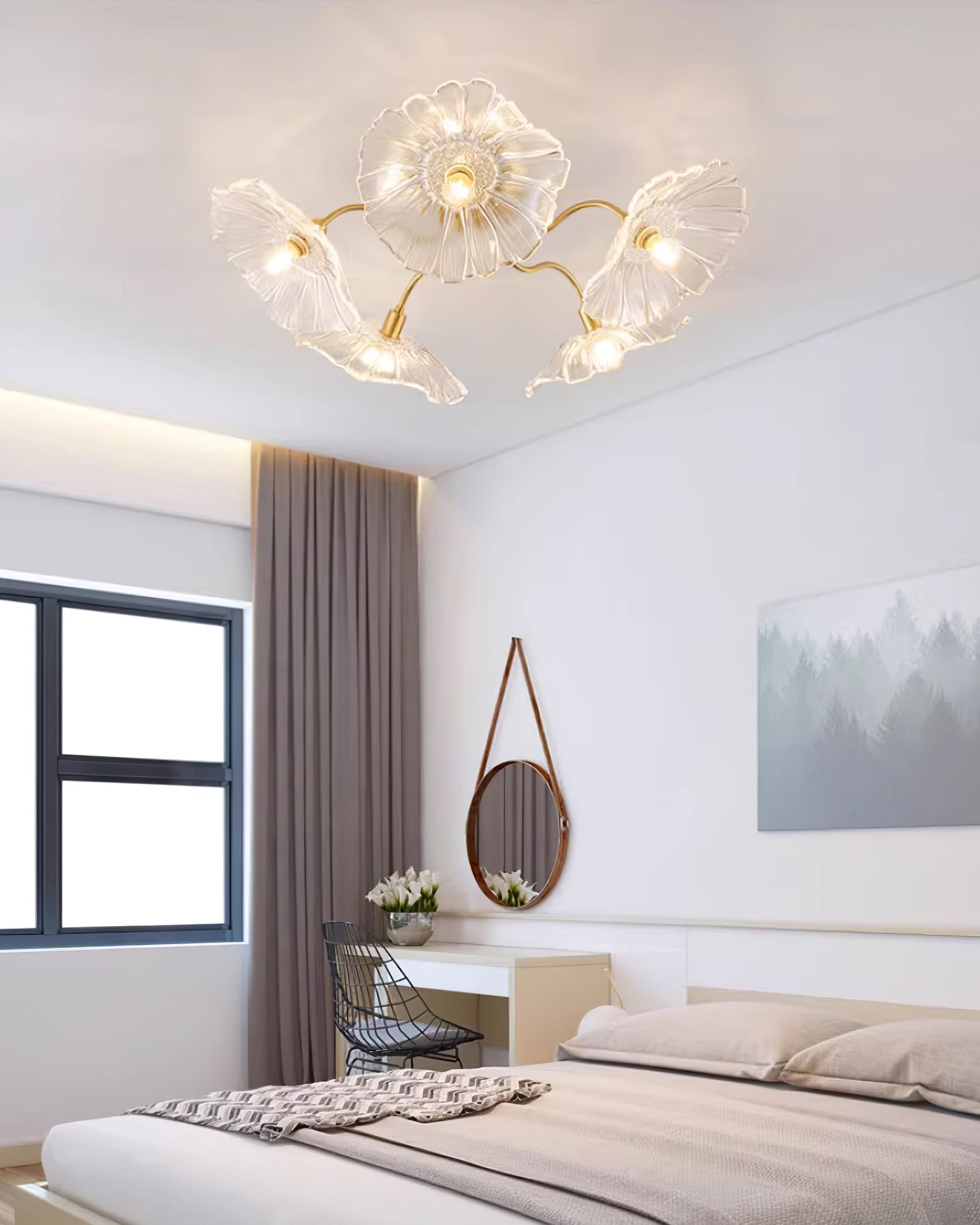 Leirova Lotus Leaf Ceiling Light