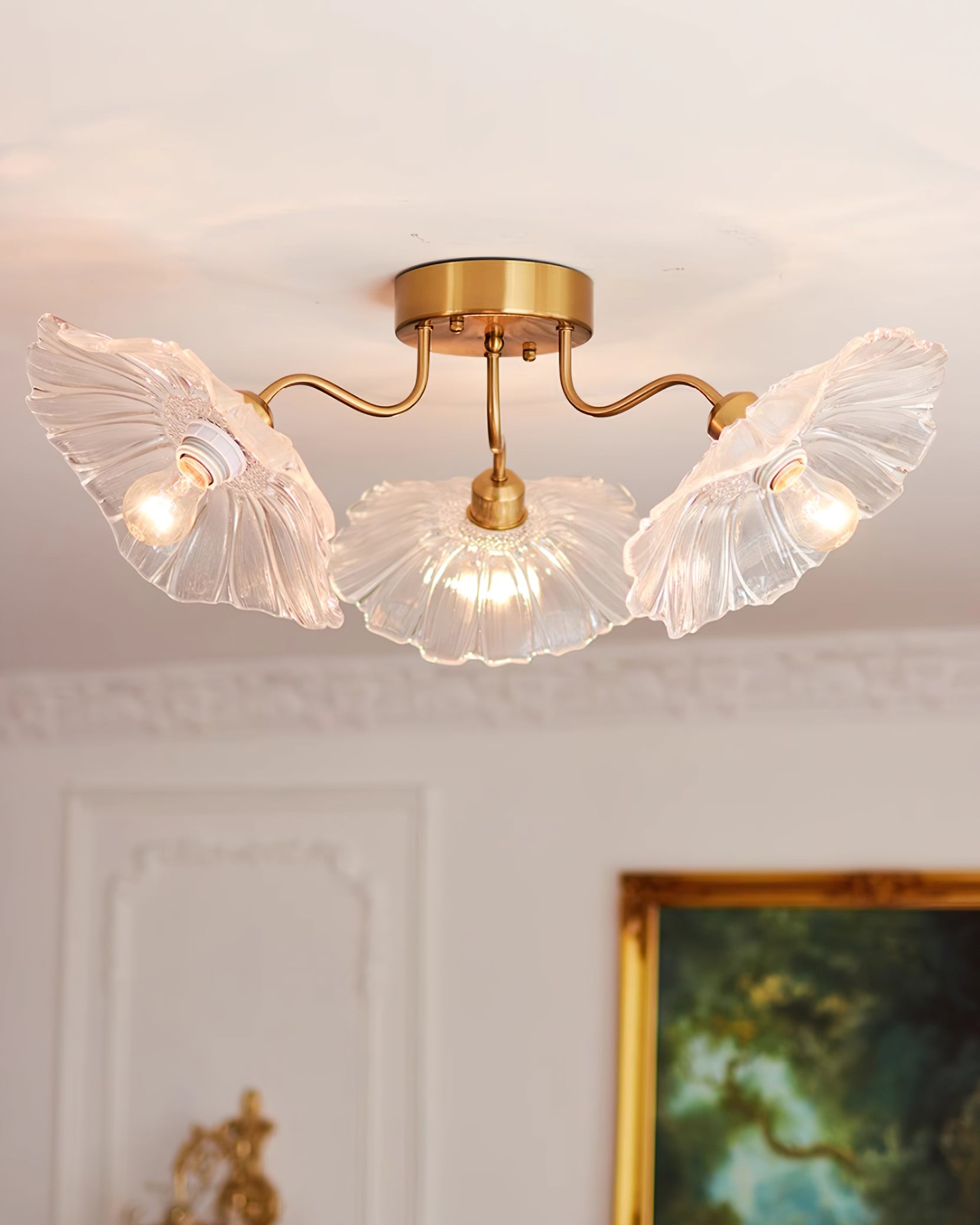 Leirova Lotus Leaf Ceiling Light