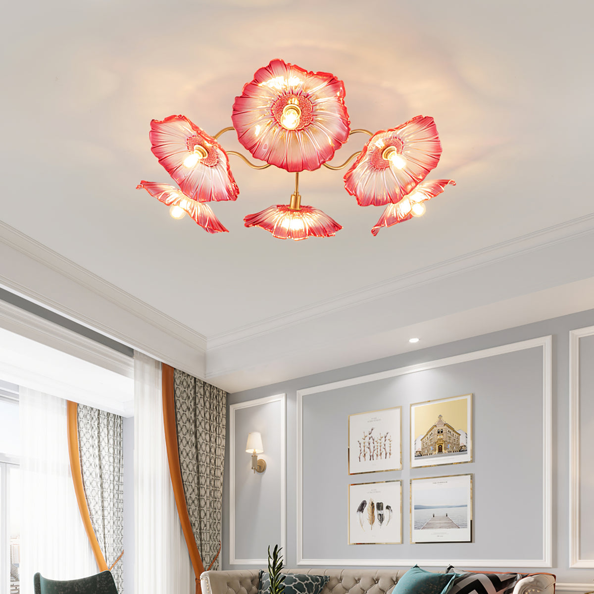 Leirova Lotus Leaf Ceiling Light